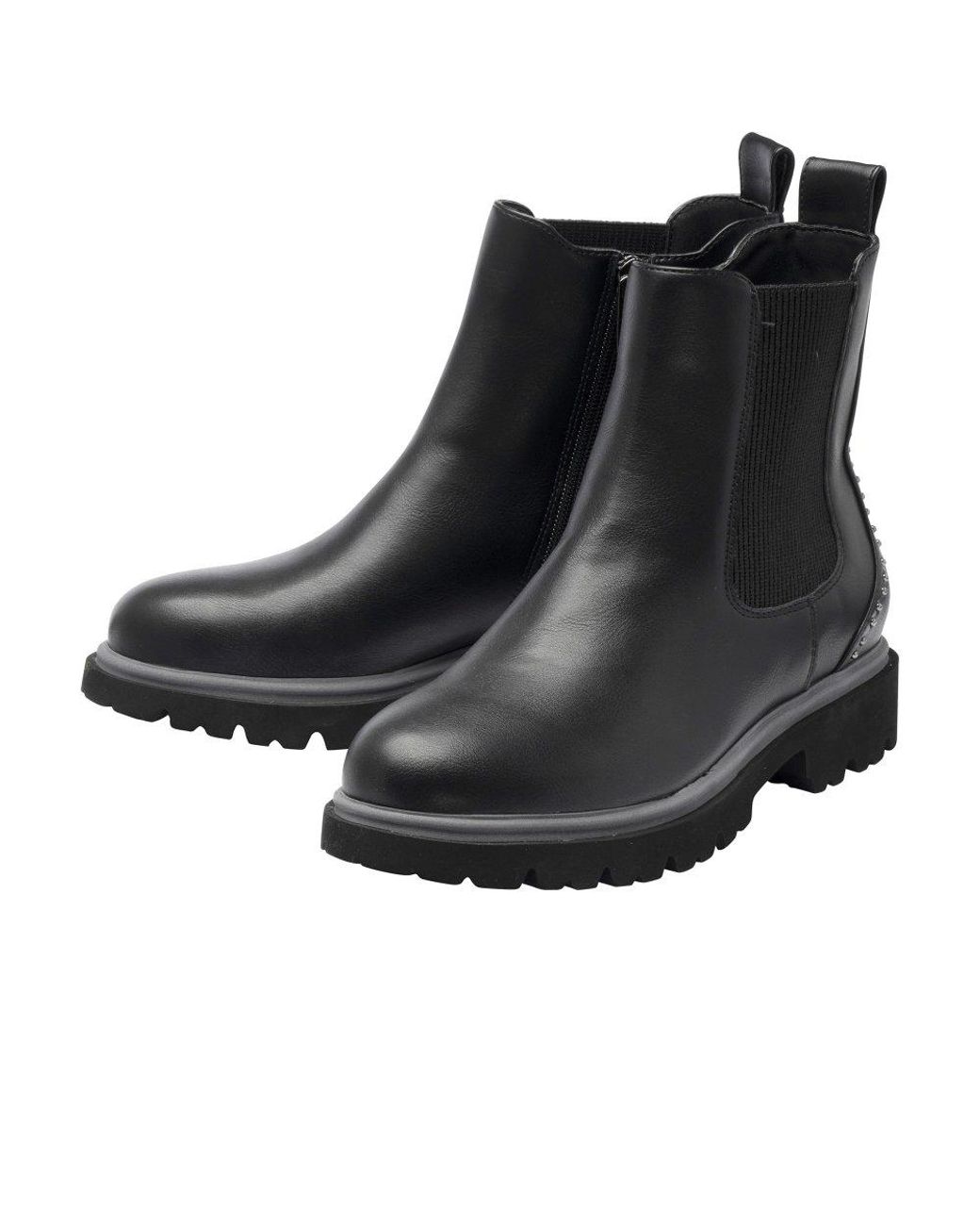 Lotus Black Selma Chelsea Boots