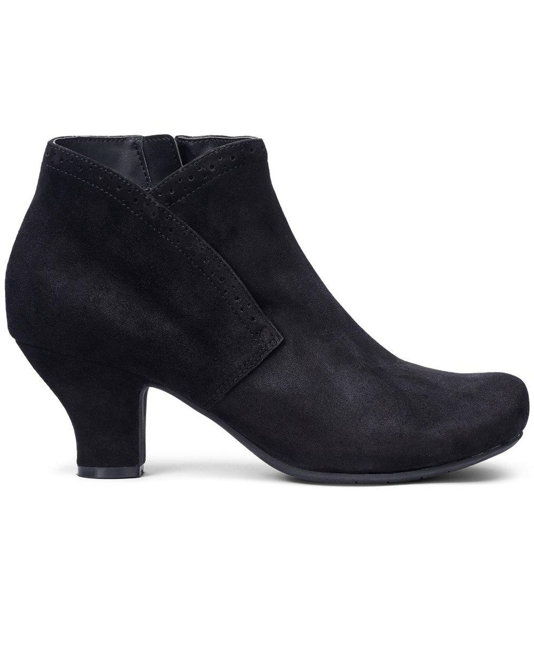 Hotter Blue Opera Ankle Boots