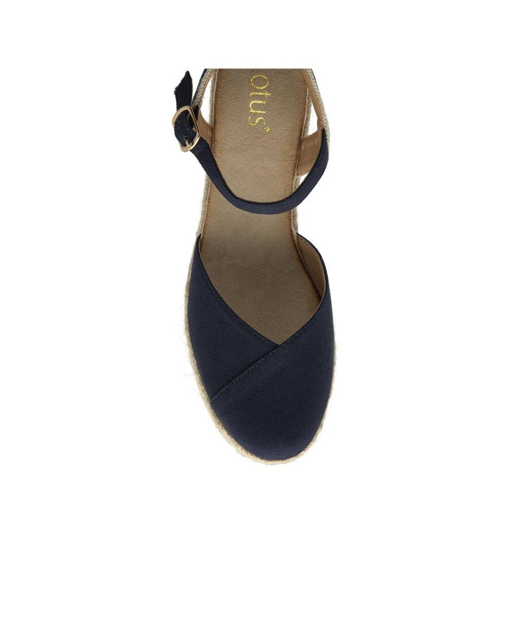 Lotus Blue Bronya Espadrille Wedges