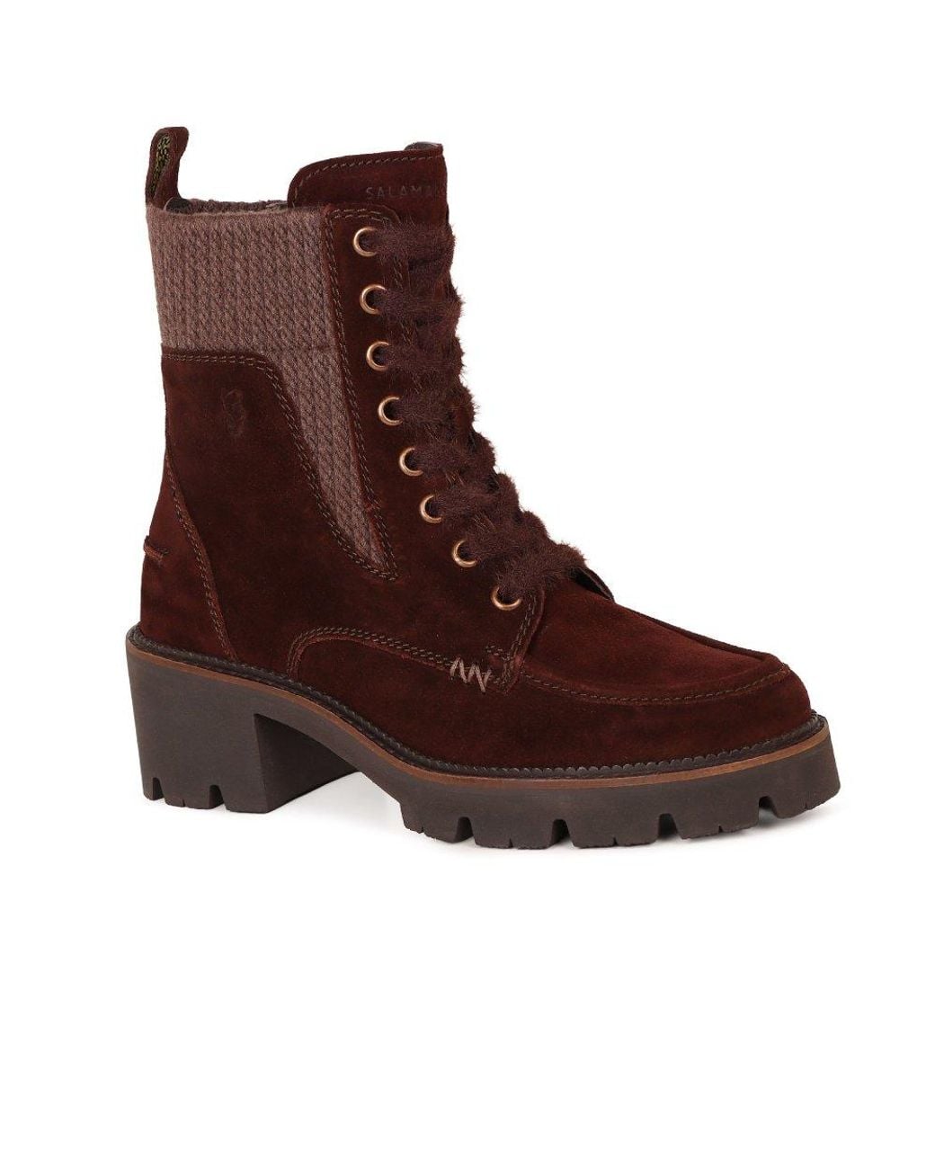 Salamander Brown Pirmasens Lace Ankle Boots