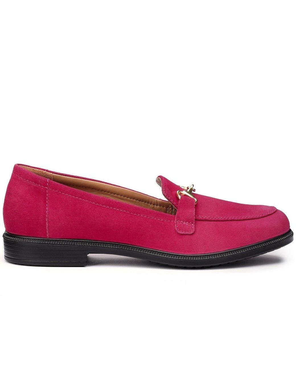 Hotter Red Clovelly Loafers