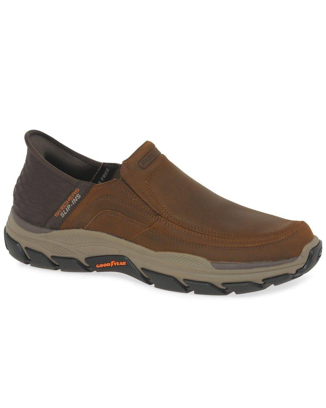 Skechers Slip In Respected Shoes in Brown for Men Lyst UK