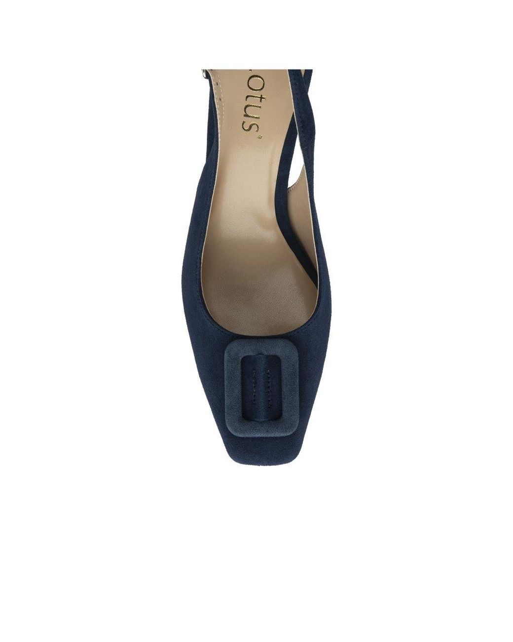 Lotus Blue Luciana Slingback Court Shoes