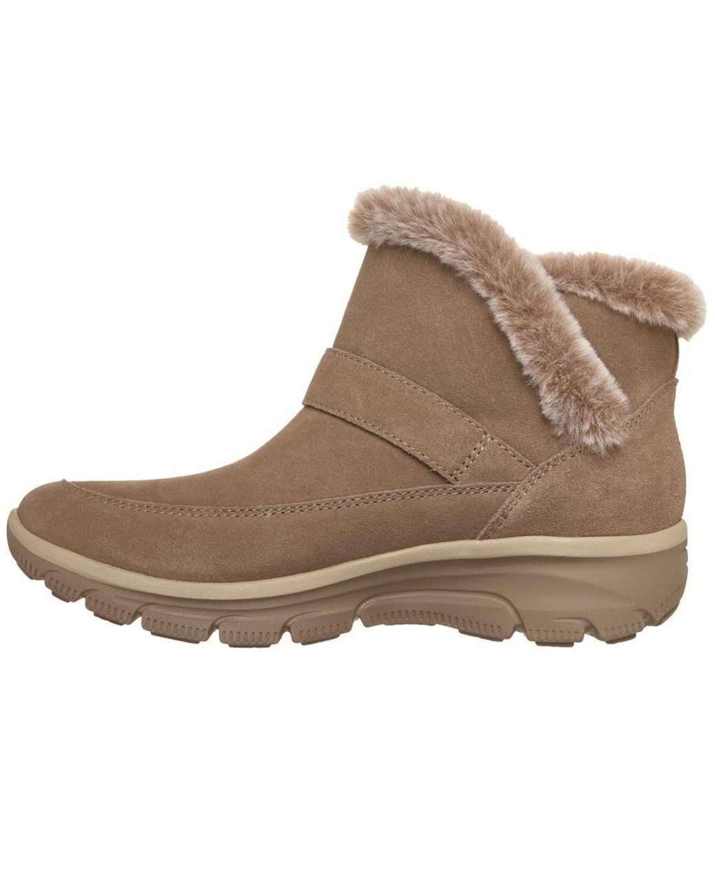 Skechers Gray Easy Going Gentle Winter Ankle Boots