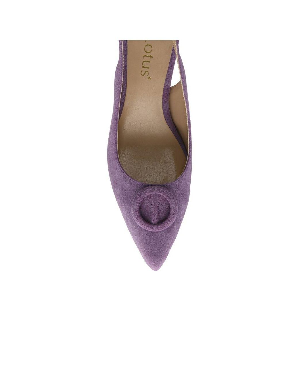 Lotus Purple Delfina Slingback Court Shoes