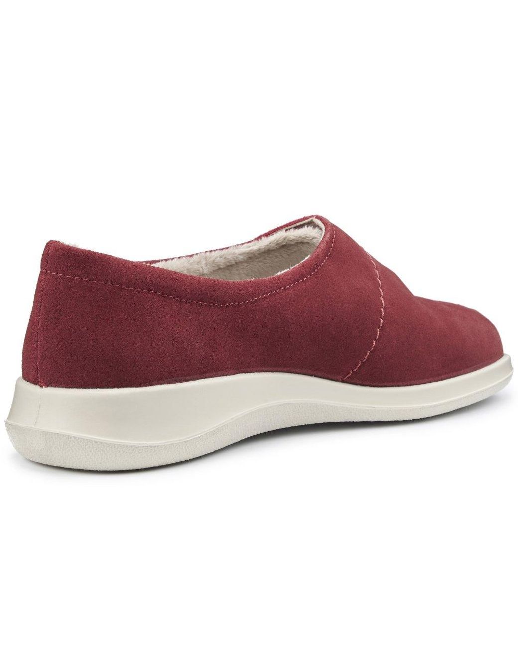 Hotter Red Wrap Wide Fit Warmlined Slippers