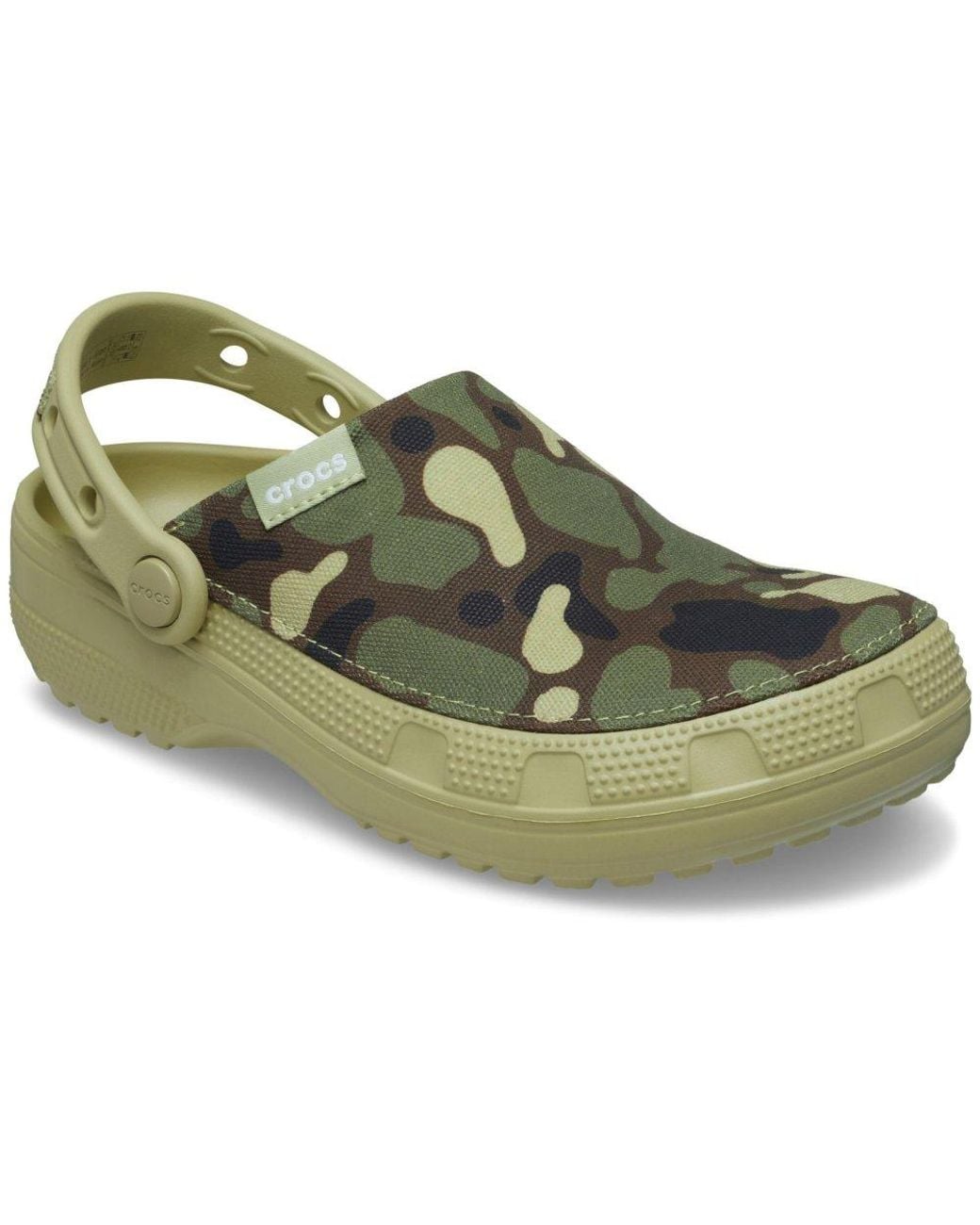 CROCSTM Green Classic Crafted Camo Clogs for men