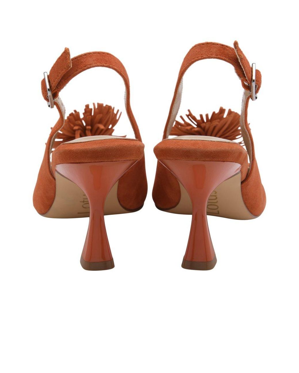 Lotus Red Caterina Court Shoes