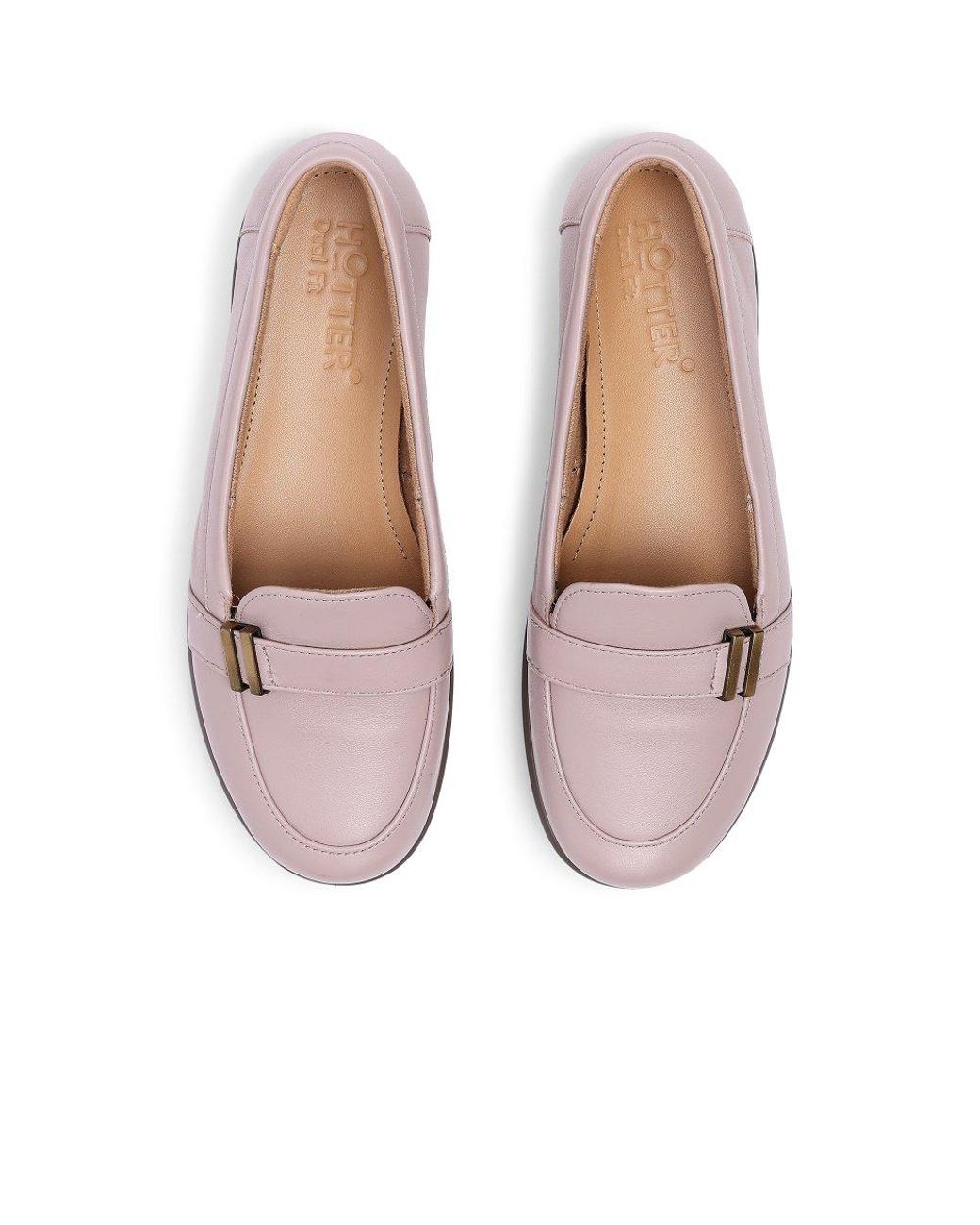 Hotter Pink Clay Wide Fit Loafers