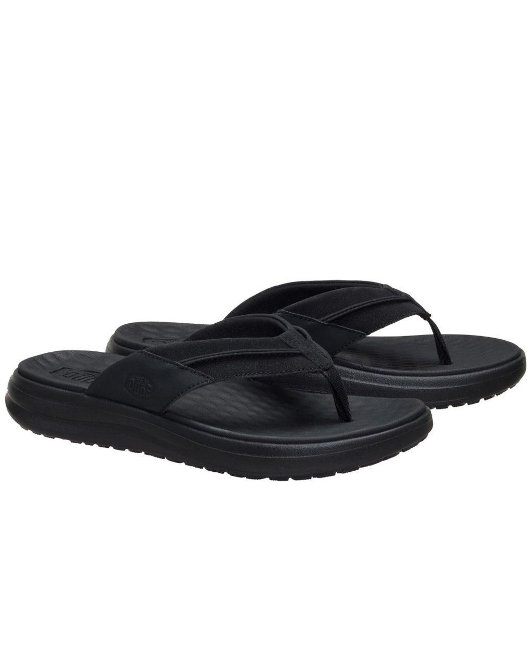 HeyDude Blue Finn Flip Sandals for men