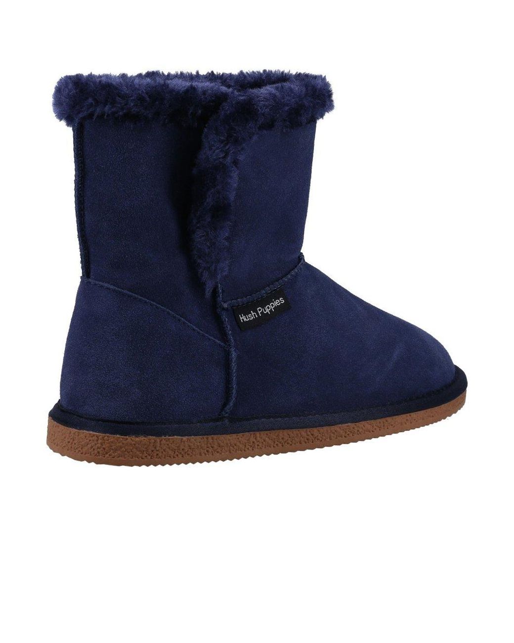 Hush Puppies Blue Ashleigh Slipper Boots