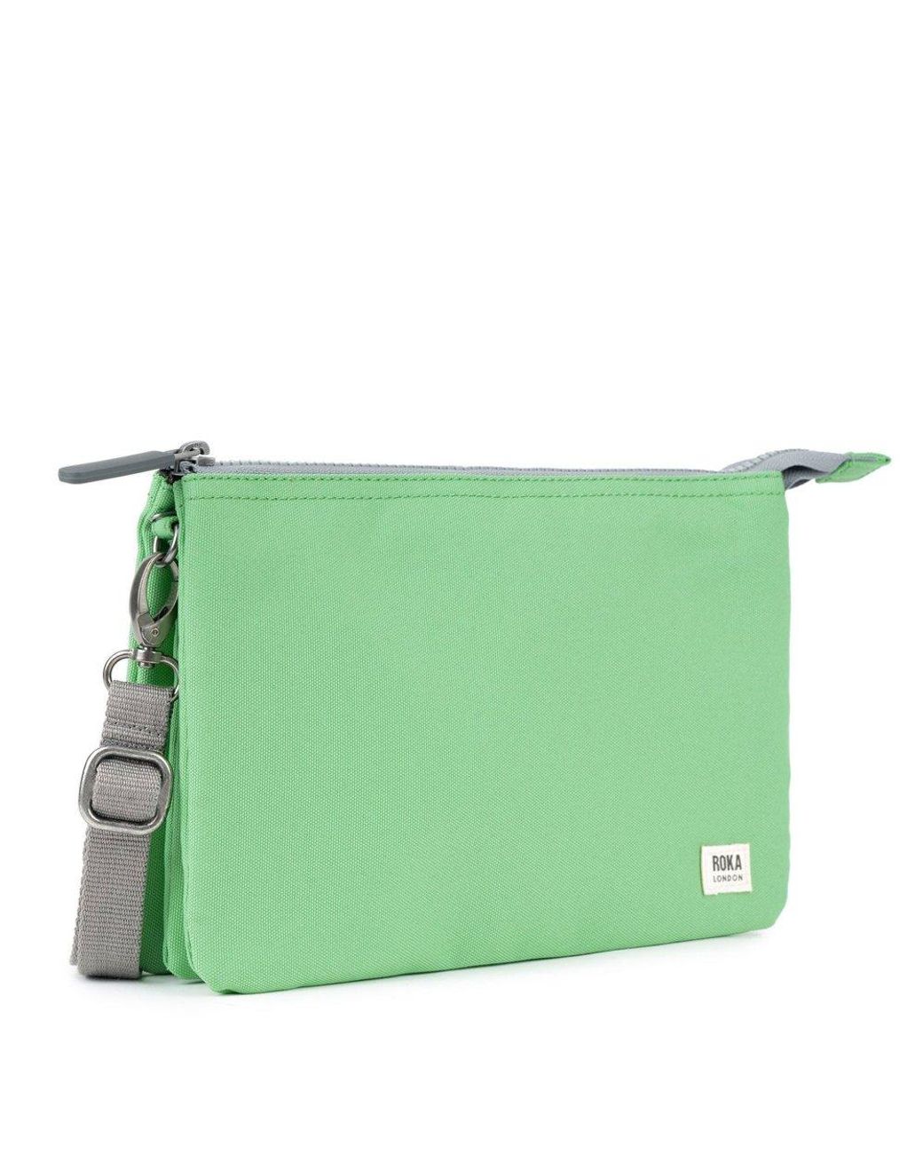 Roka Green Carnaby Xl Crossbody Bag