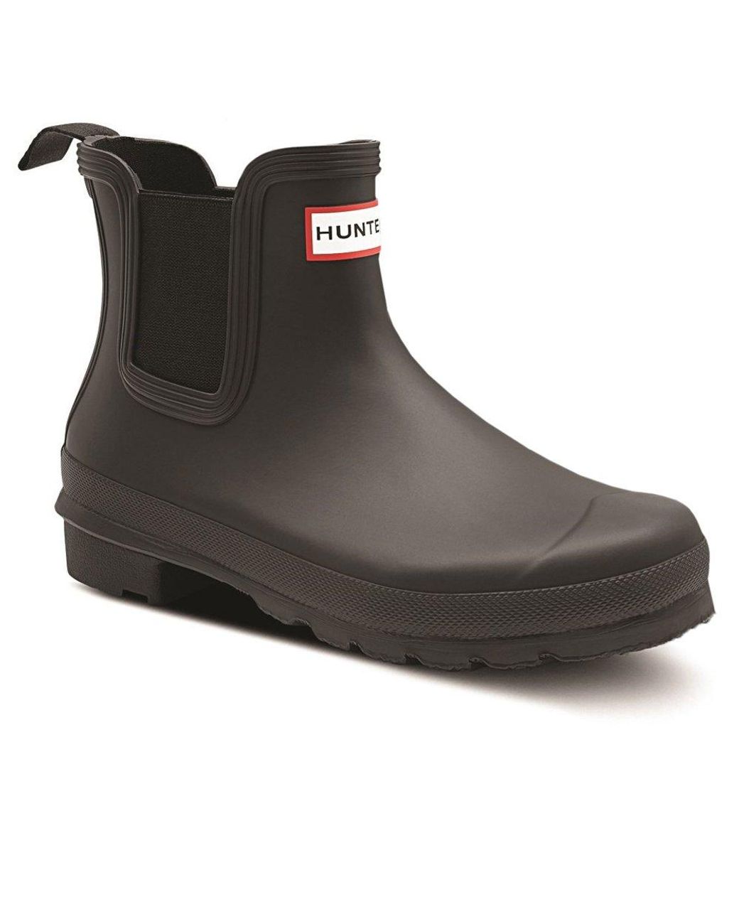 Hunter Black Original Wellington Chelsea Boots