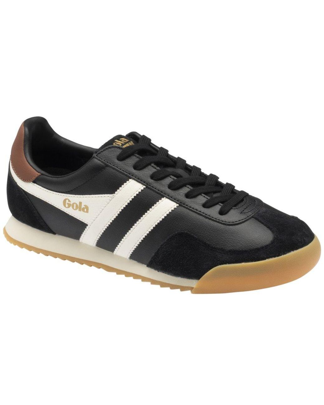 Gola Black Europa Leather Trainers for men