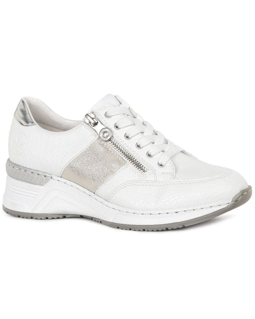 Rieker White Corbridge Trainers (Ss26)