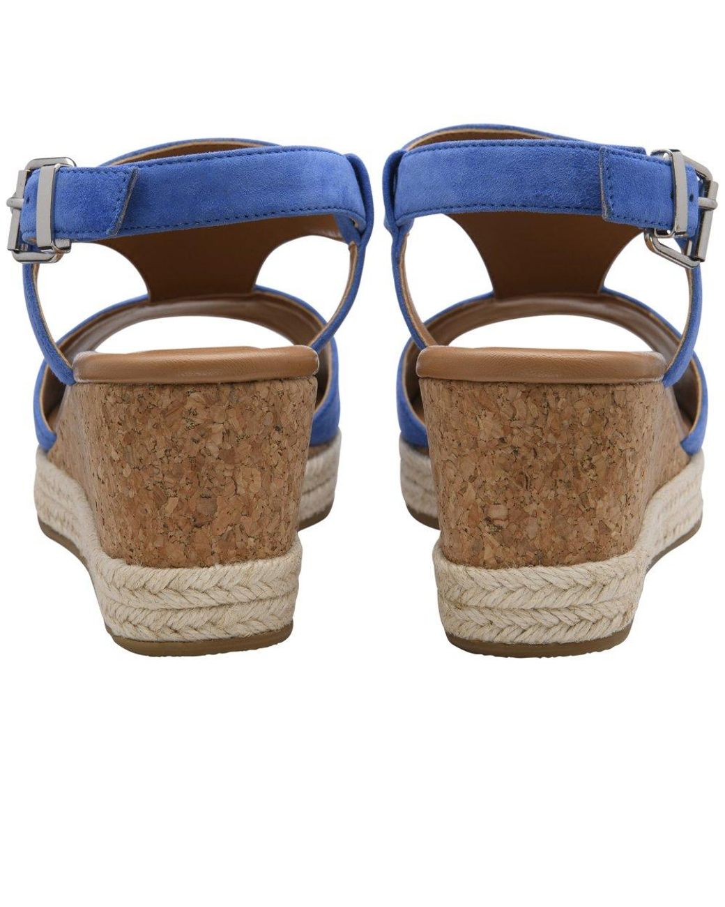 Lotus Blue Madalene Wedge Sandals