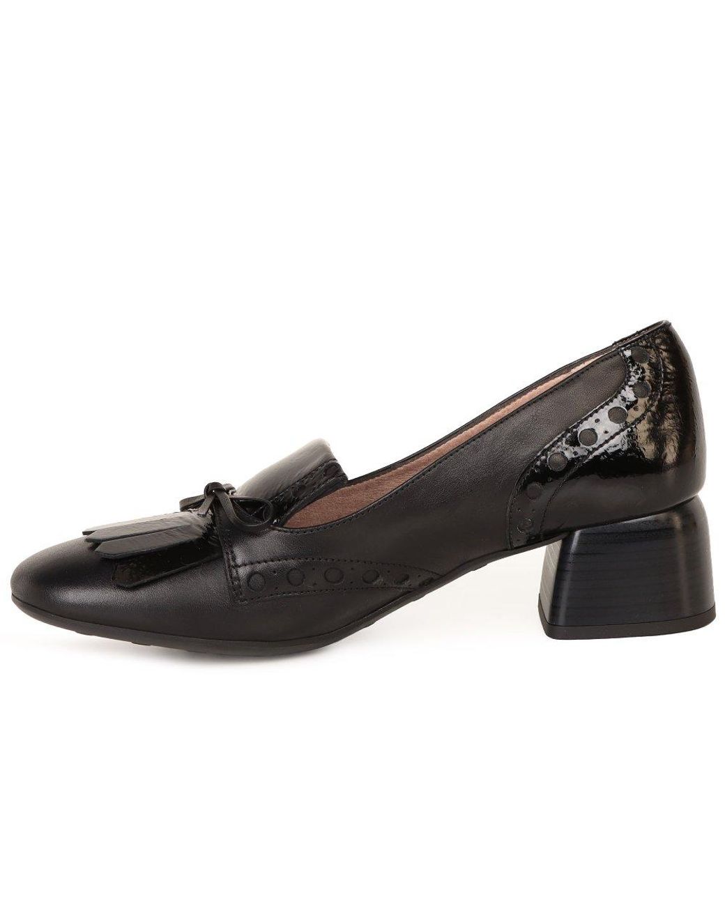 Hispanitas Black Varsovia Court Shoes