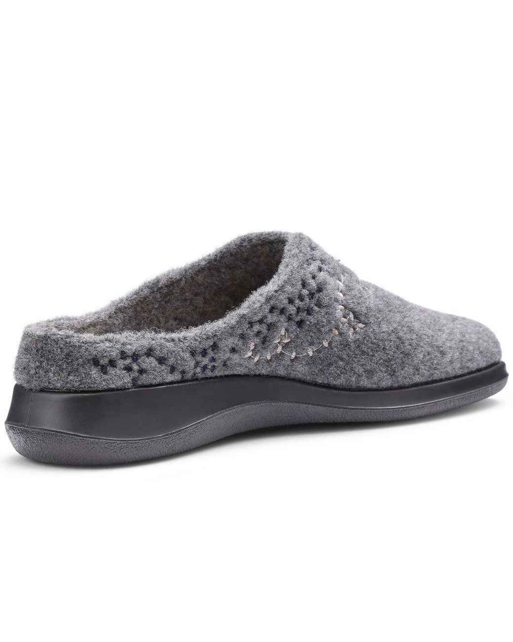 Hotter Gray Cuddle Slippers