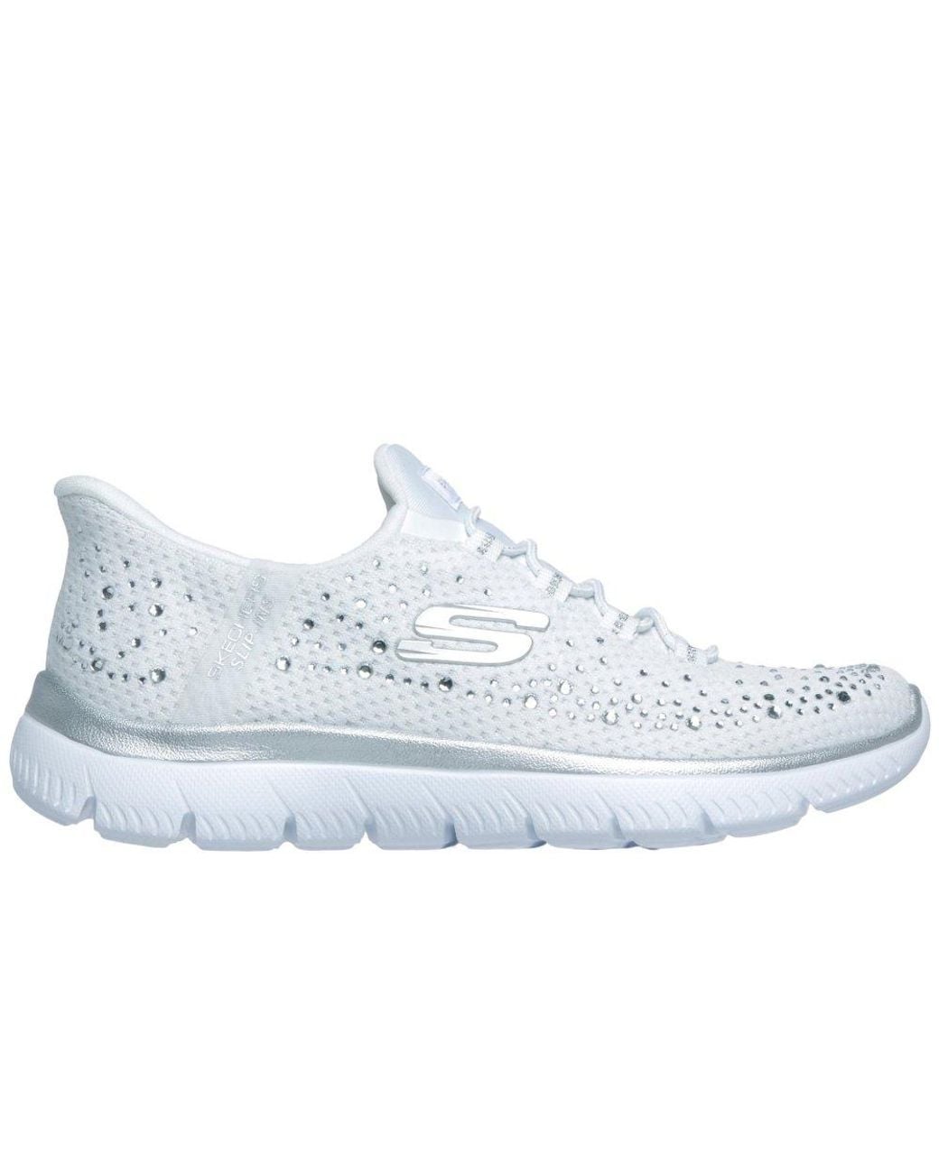 Skechers Gray Summit Brilliant Shine Trainers