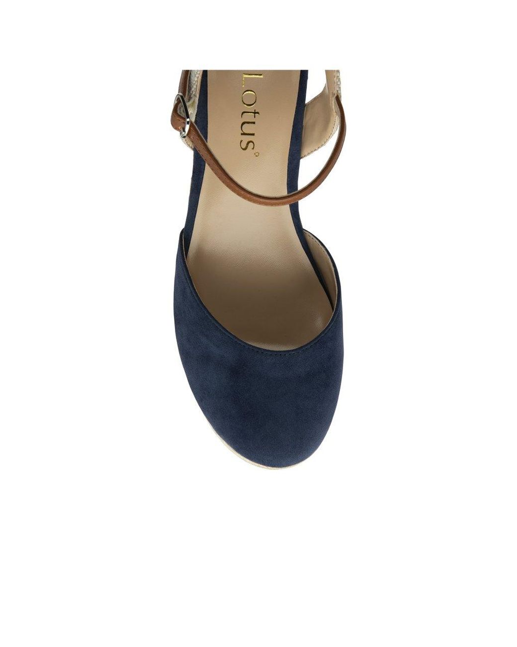 Lotus Blue Mariah Espadrille Wedges