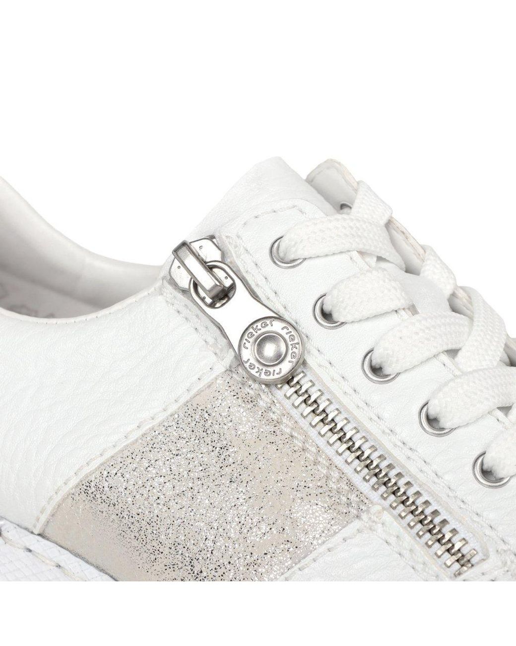 Rieker White Corbridge Trainers (Ss26)