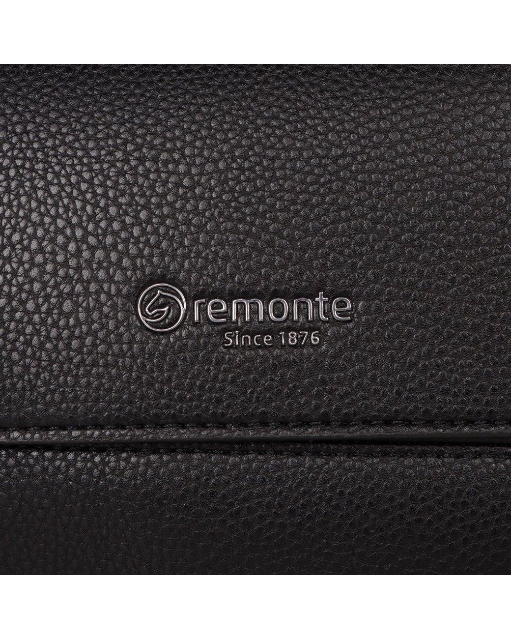 Remonte Black Shetland Messenger Bag