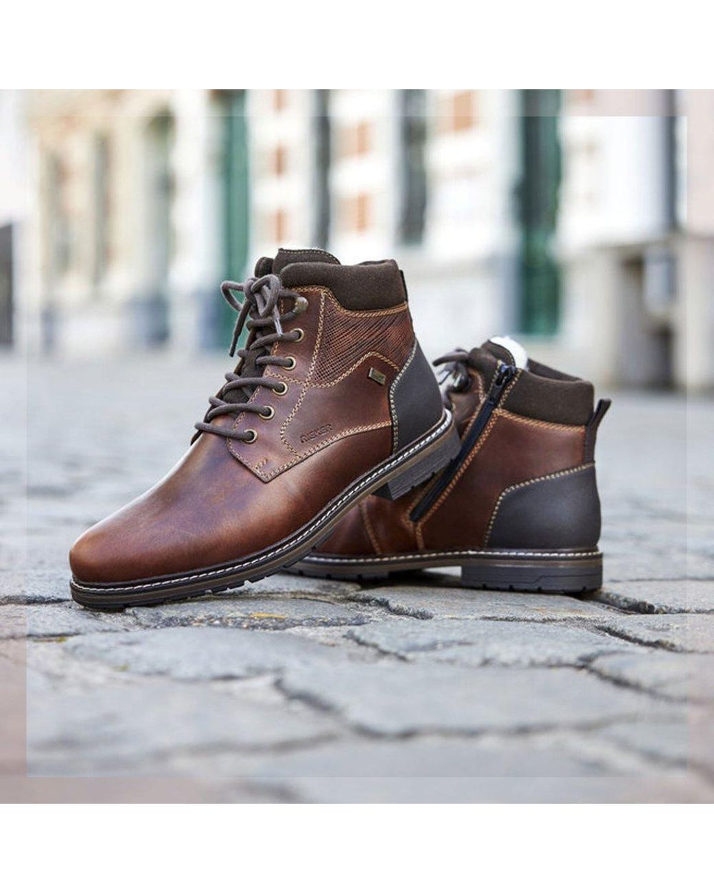 Rieker Brown Lennox Boots for men