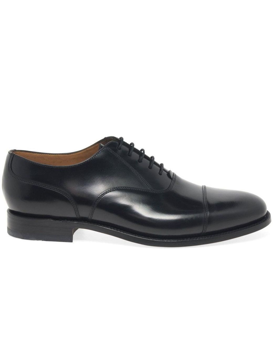 Loake Black 200b Leather Oxford Shoes for men