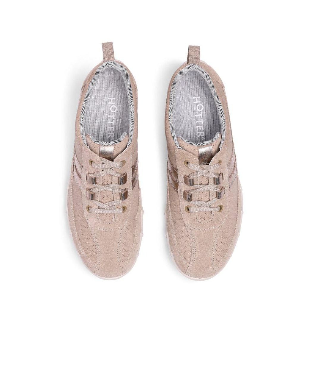 Hotter Gray Leanne Ii Extra Wide Trainers