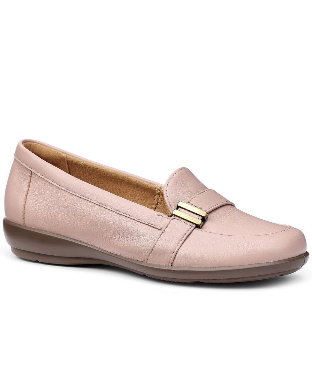 Hotter Pink Clay Wide Fit Loafers