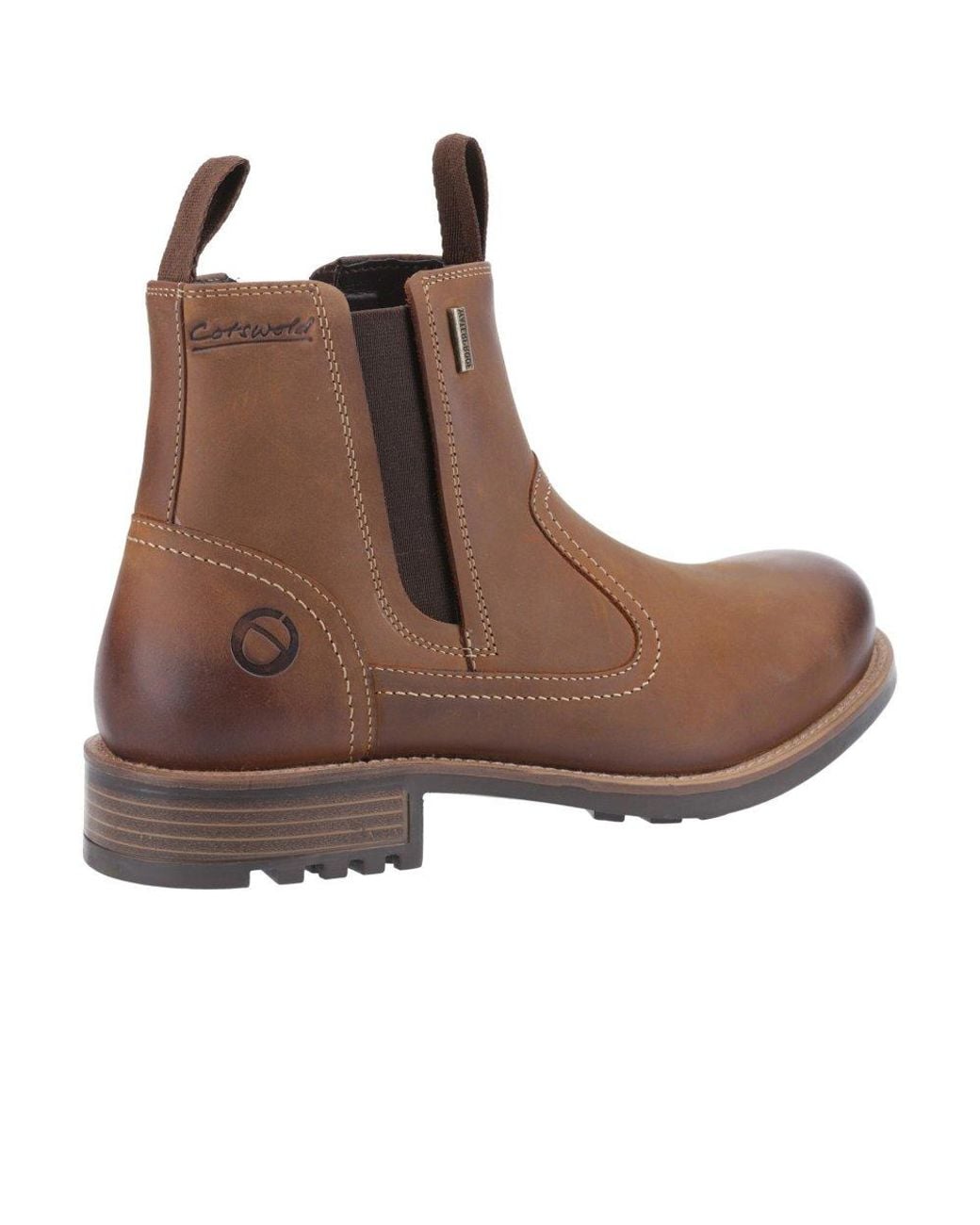 Cotswold Brown Worcester Chelsea Boots for men