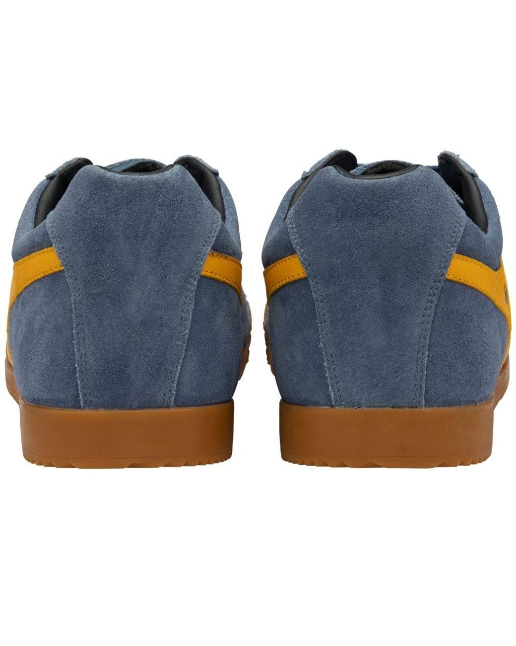 Gola Blue Harrier Suede Trainers Colour: Moonlight/Sun for men