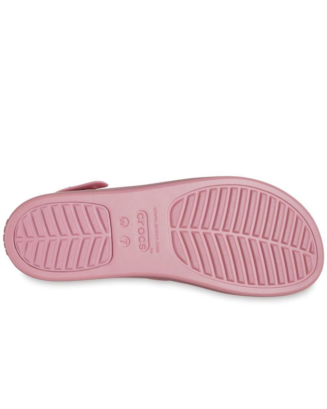 CROCSTM Pink Brooklyn Woven Low Wedge Sandals