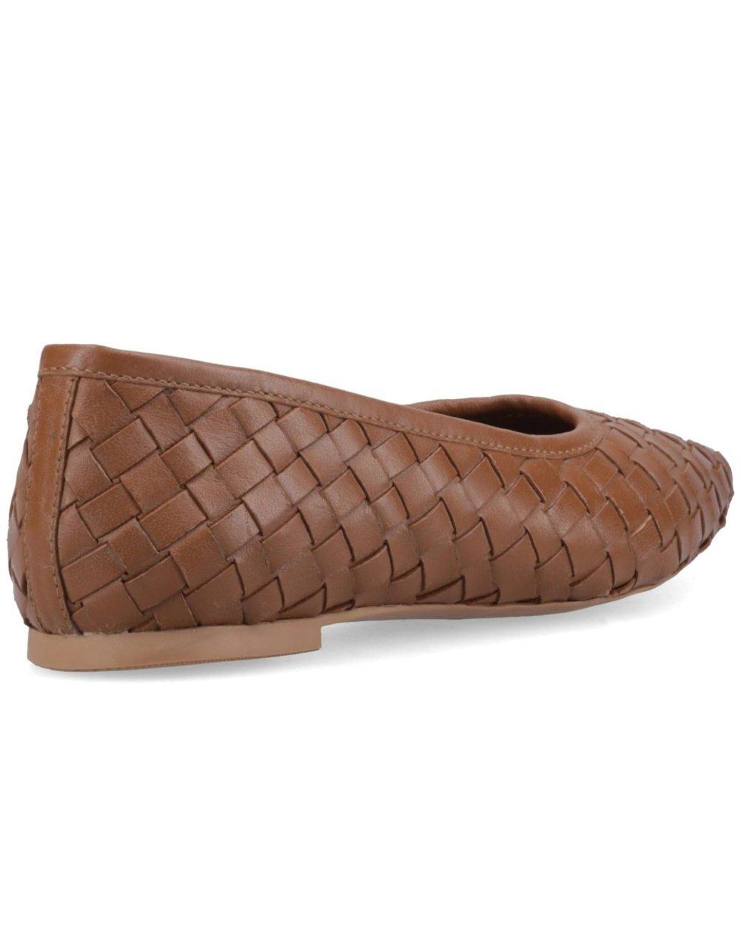 Hush Puppies Brown Darla Woven Ballerinas