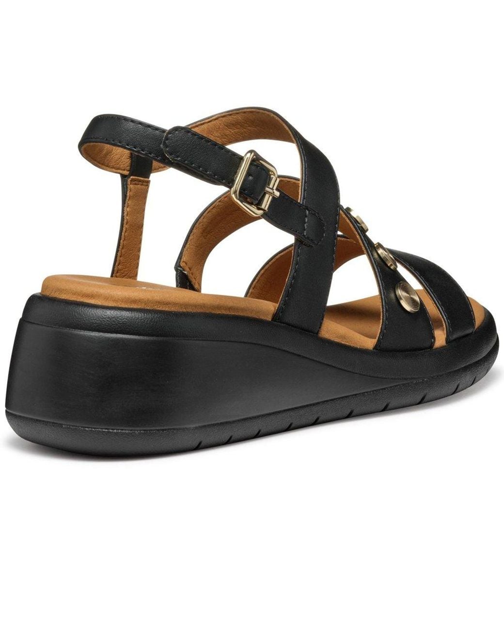 Geox Black D Meliconia Sandals