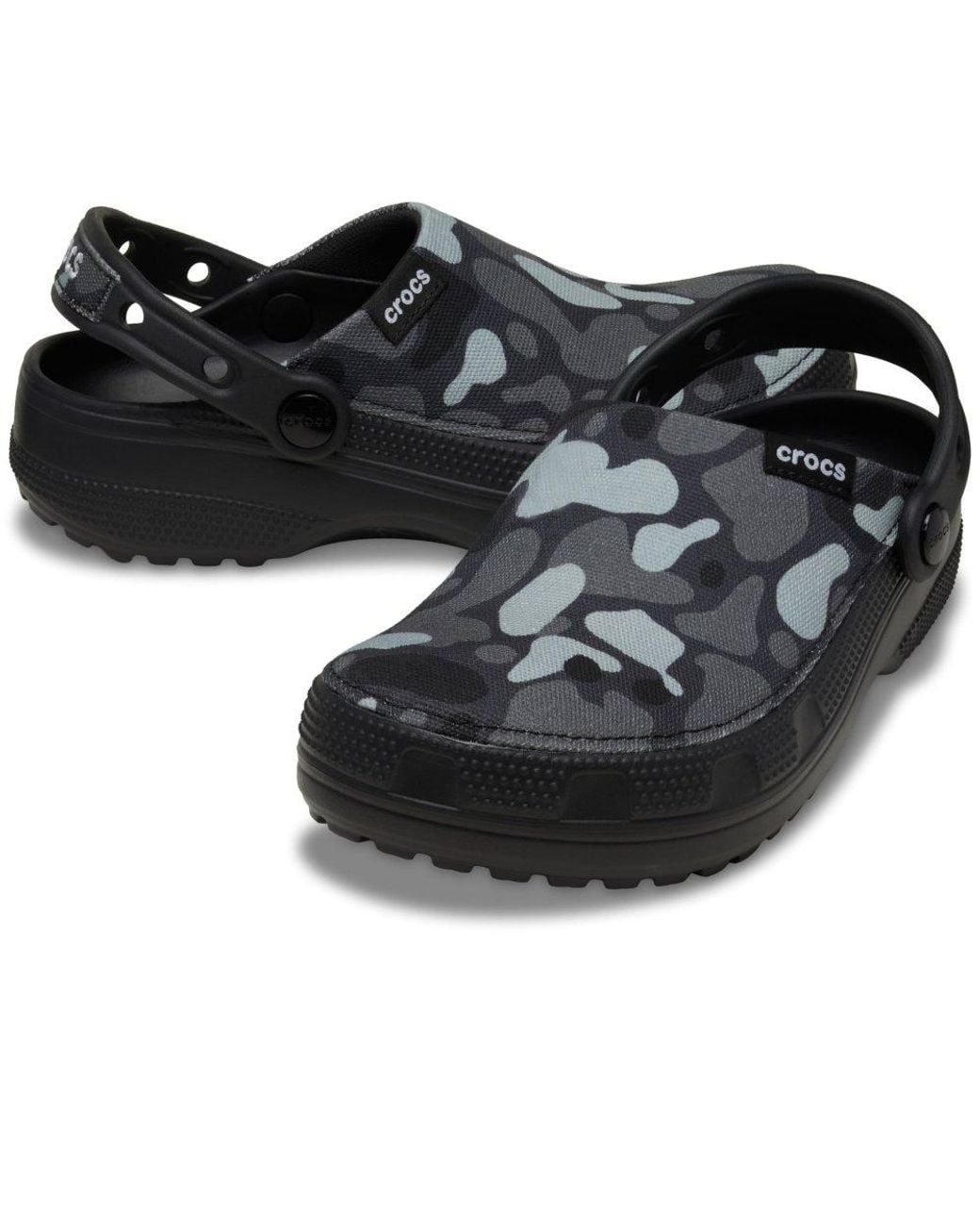 CROCSTM Black Classic Crafted Camo Clogs for men