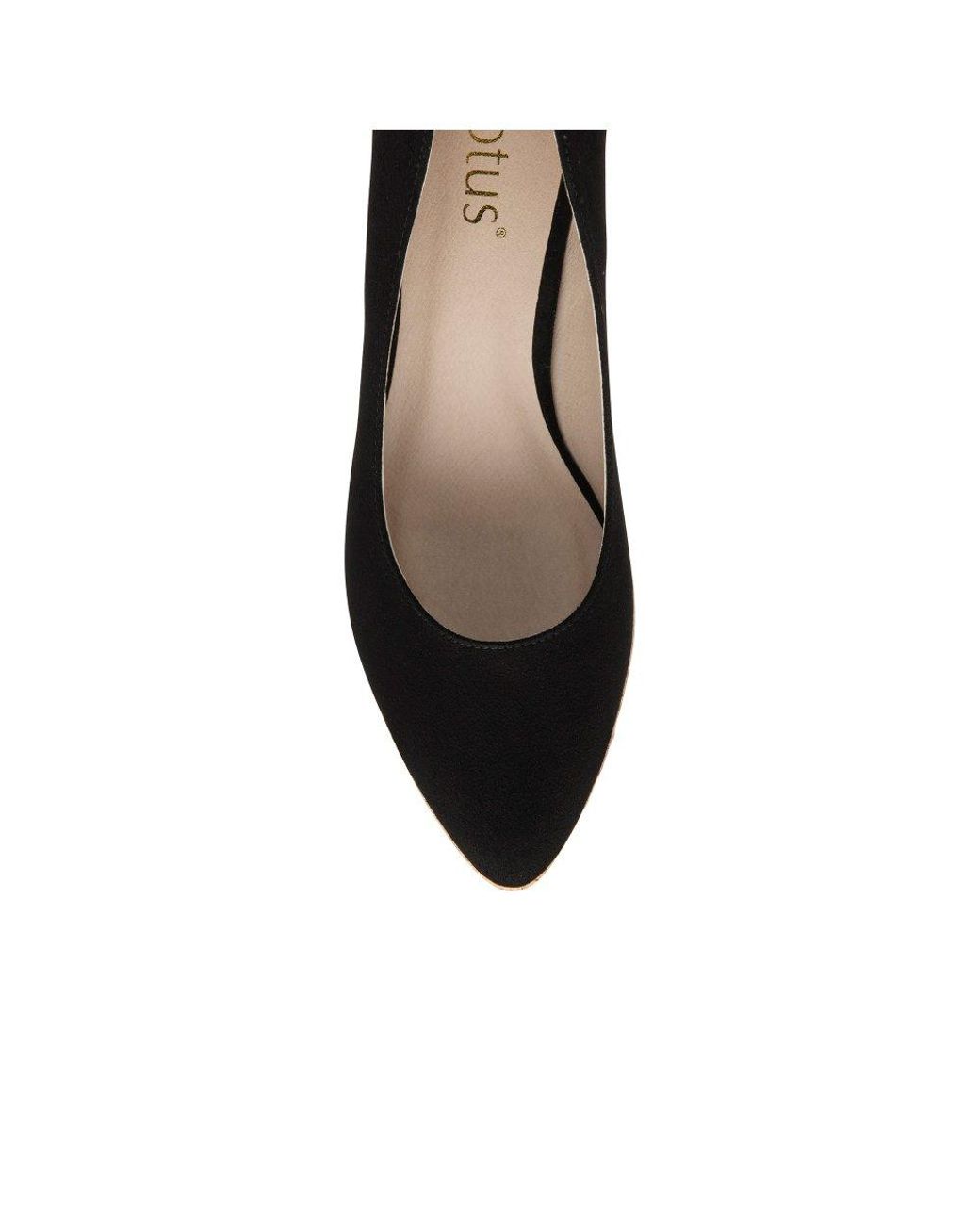 Lotus Black Giselle Wedge Espadrilles Size: 3