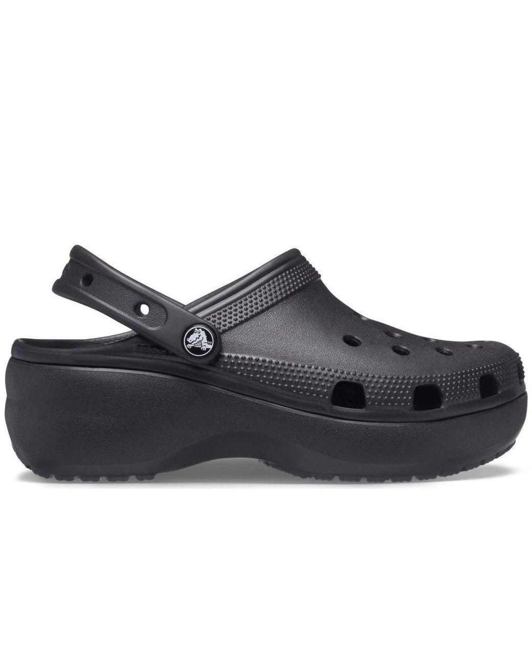 CROCSTM Gray Classic Platform Clogs
