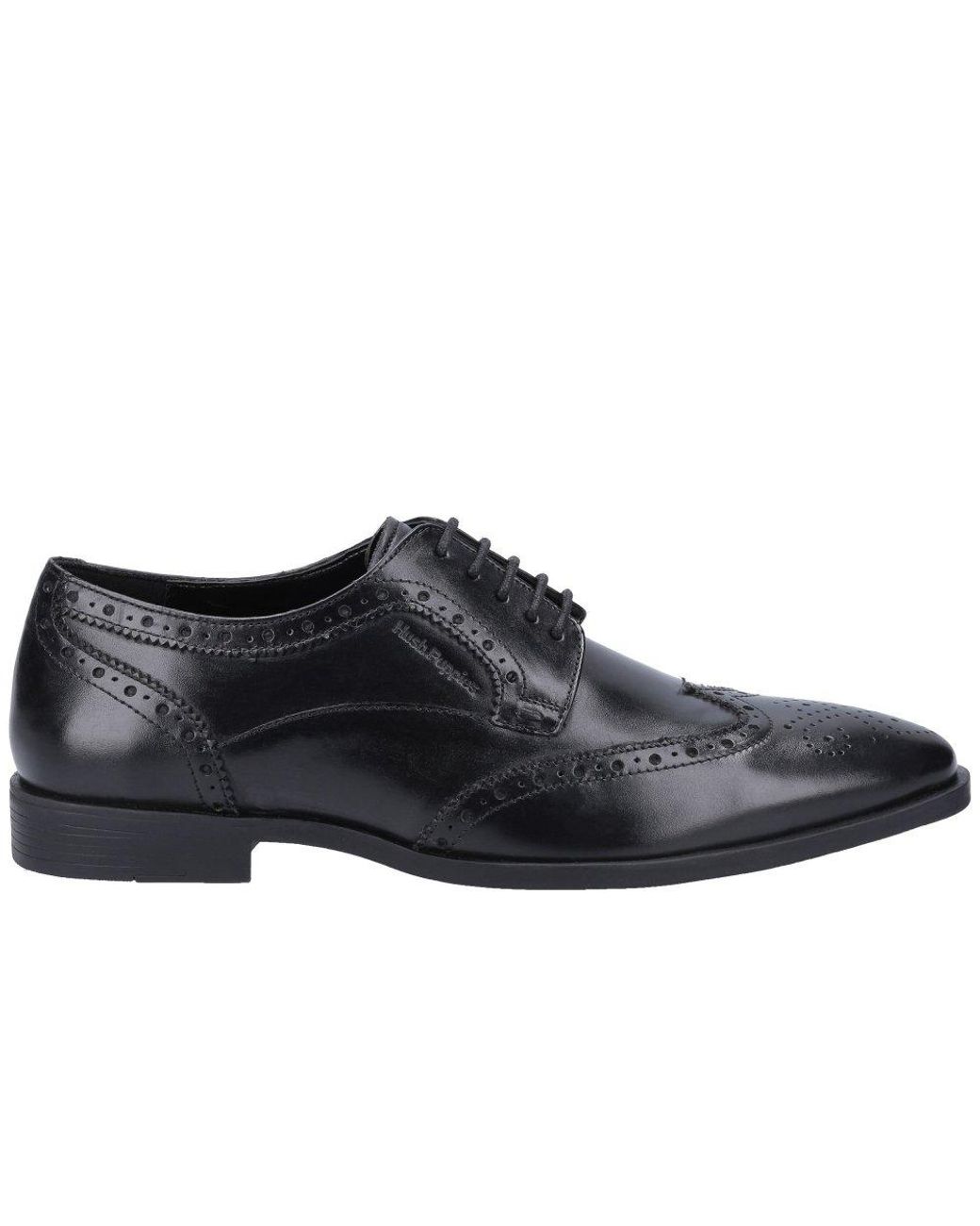 Hush Puppies Black Elliot Brogues for men