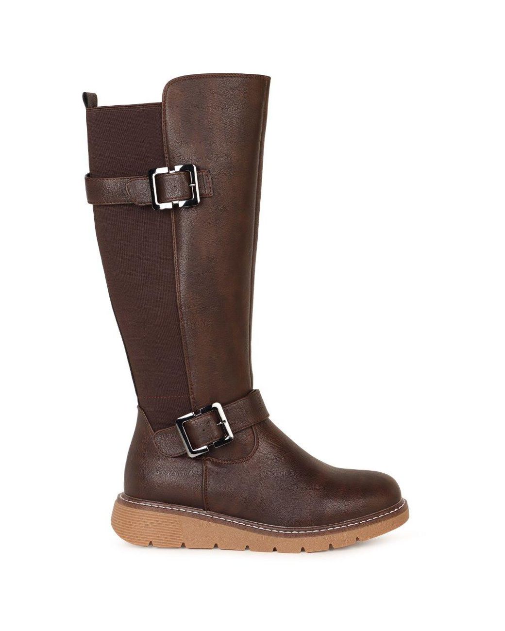 Lunar (GRS) Brown Devon Knee High Boots