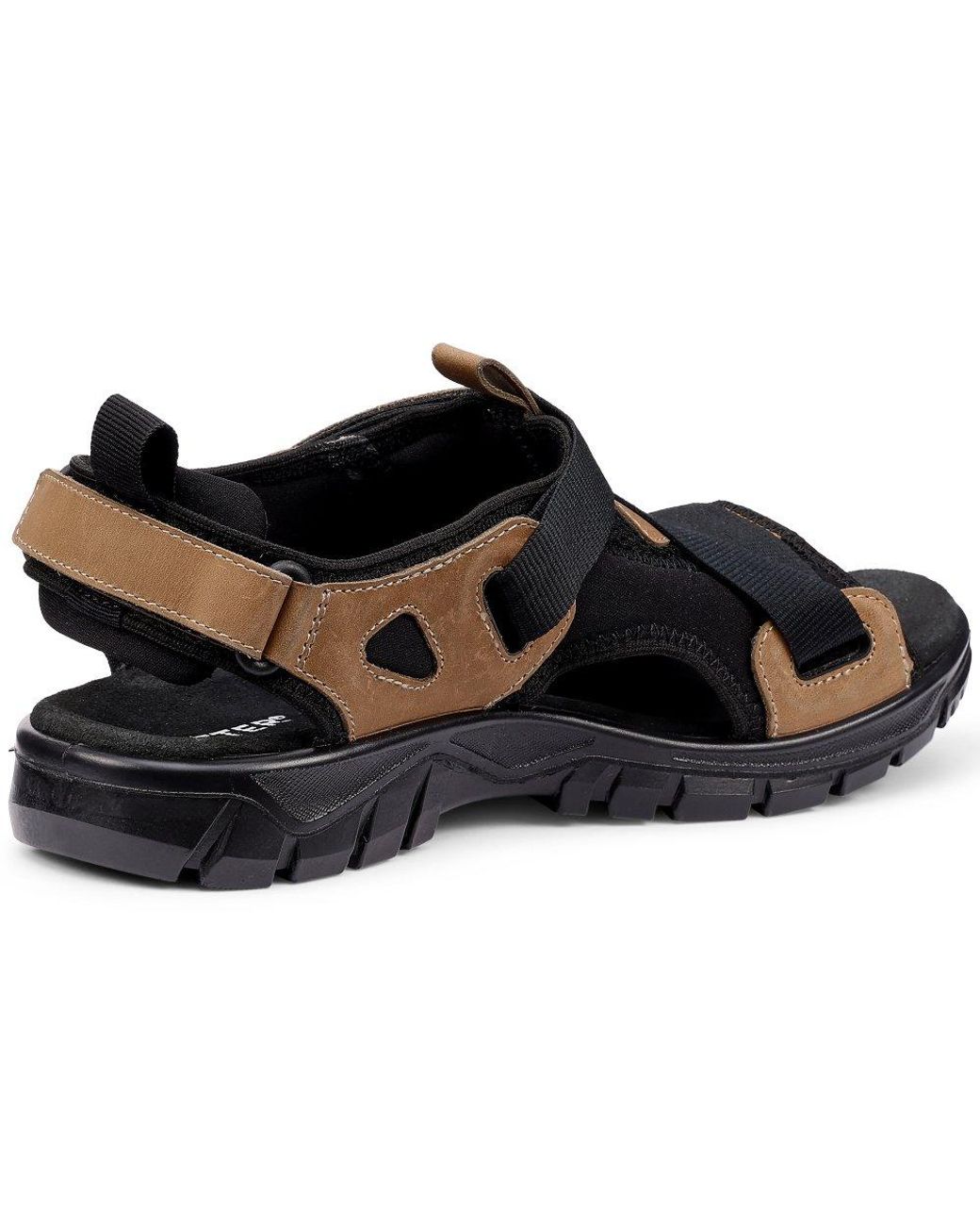 Hotter Black Track Sandals for men