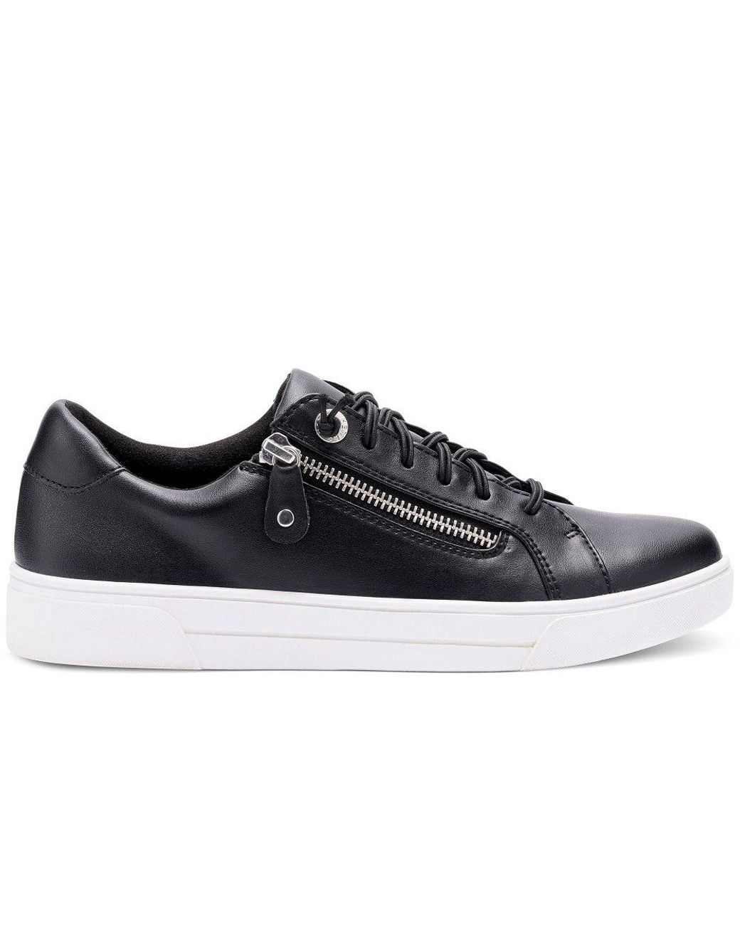 Hotter Black Leonie Wide Fit Trainers