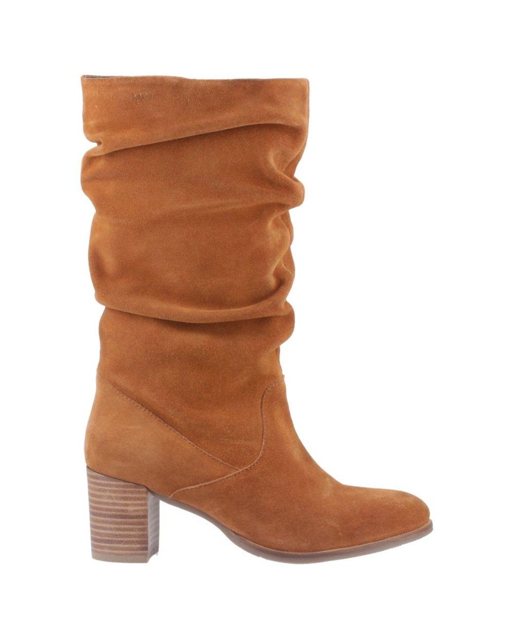 Hush Puppies Brown Cosima Knee High Boots