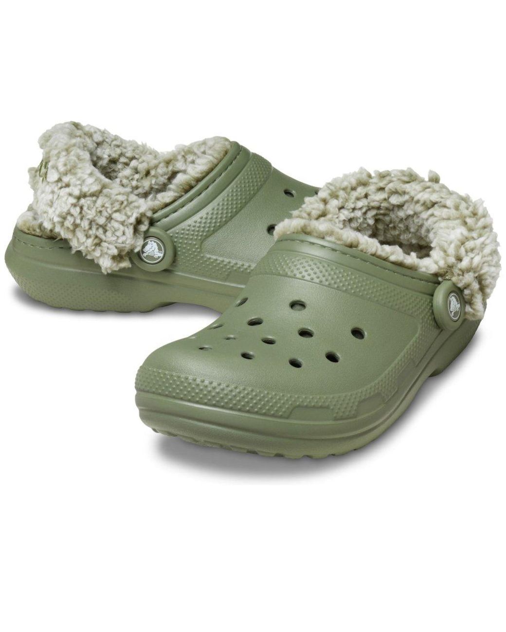 CROCSTM Green Classic Fleece Lined Clogs for men