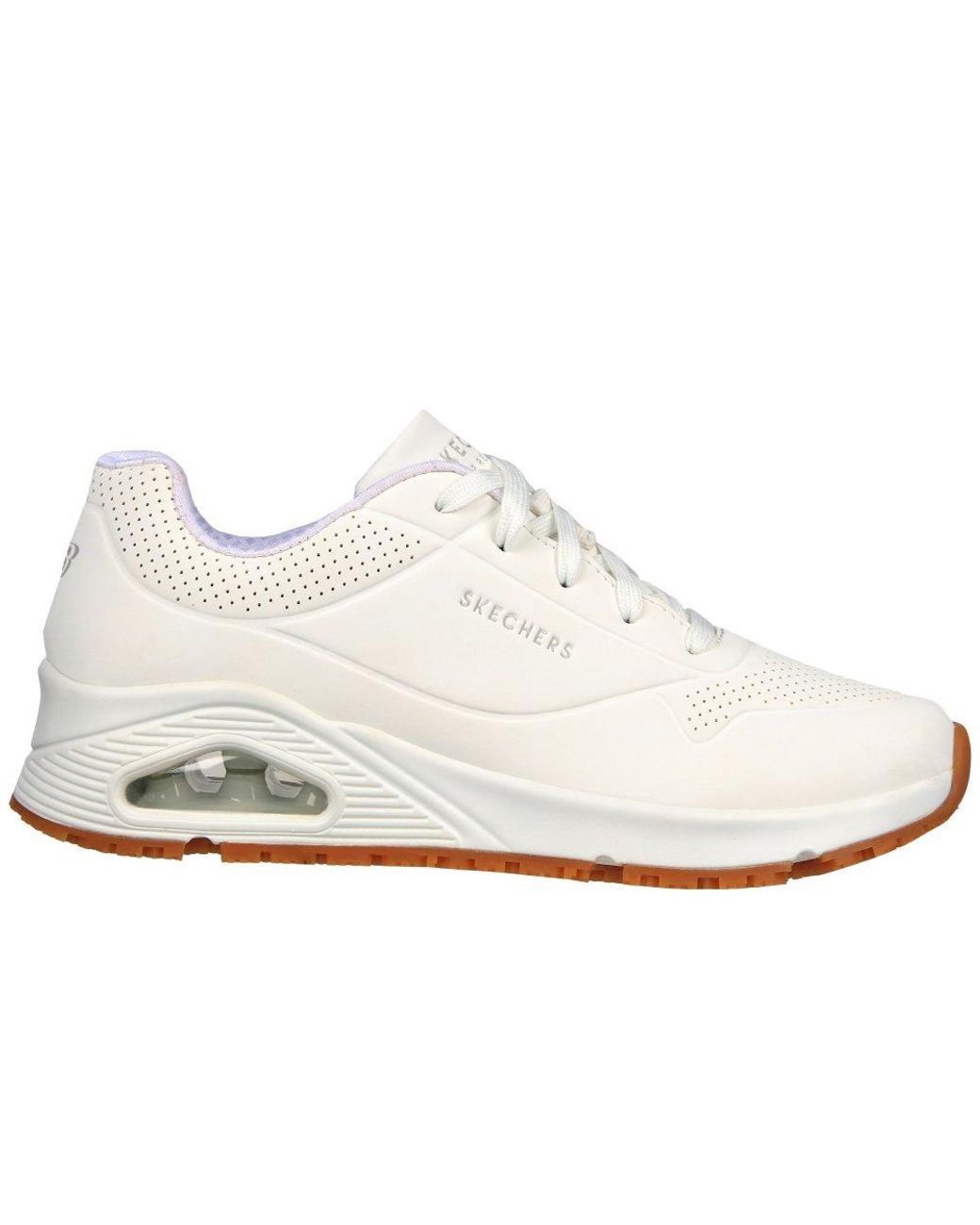Skechers White Relaxed Fit: Uno Sr Safety Trainers