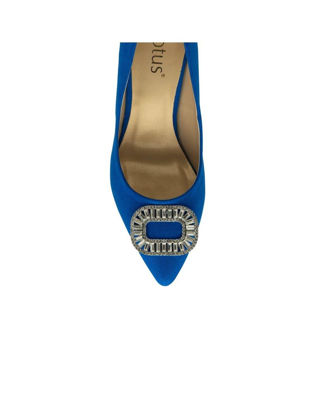 Lotus Blue Florina Court Shoes