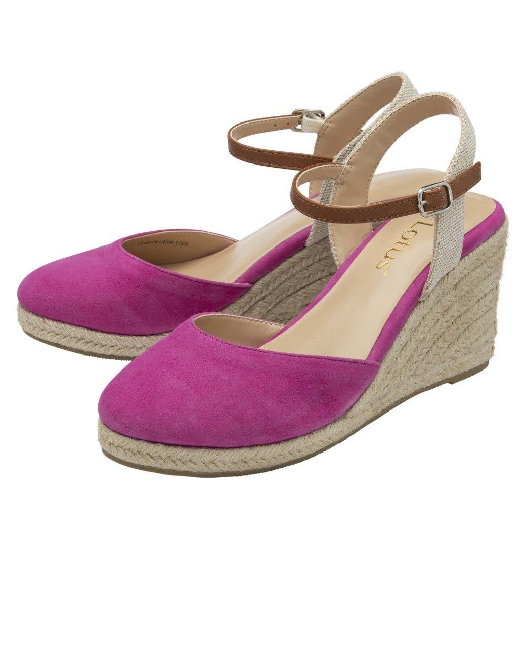 Lotus Purple Mariah Espadrille Wedges