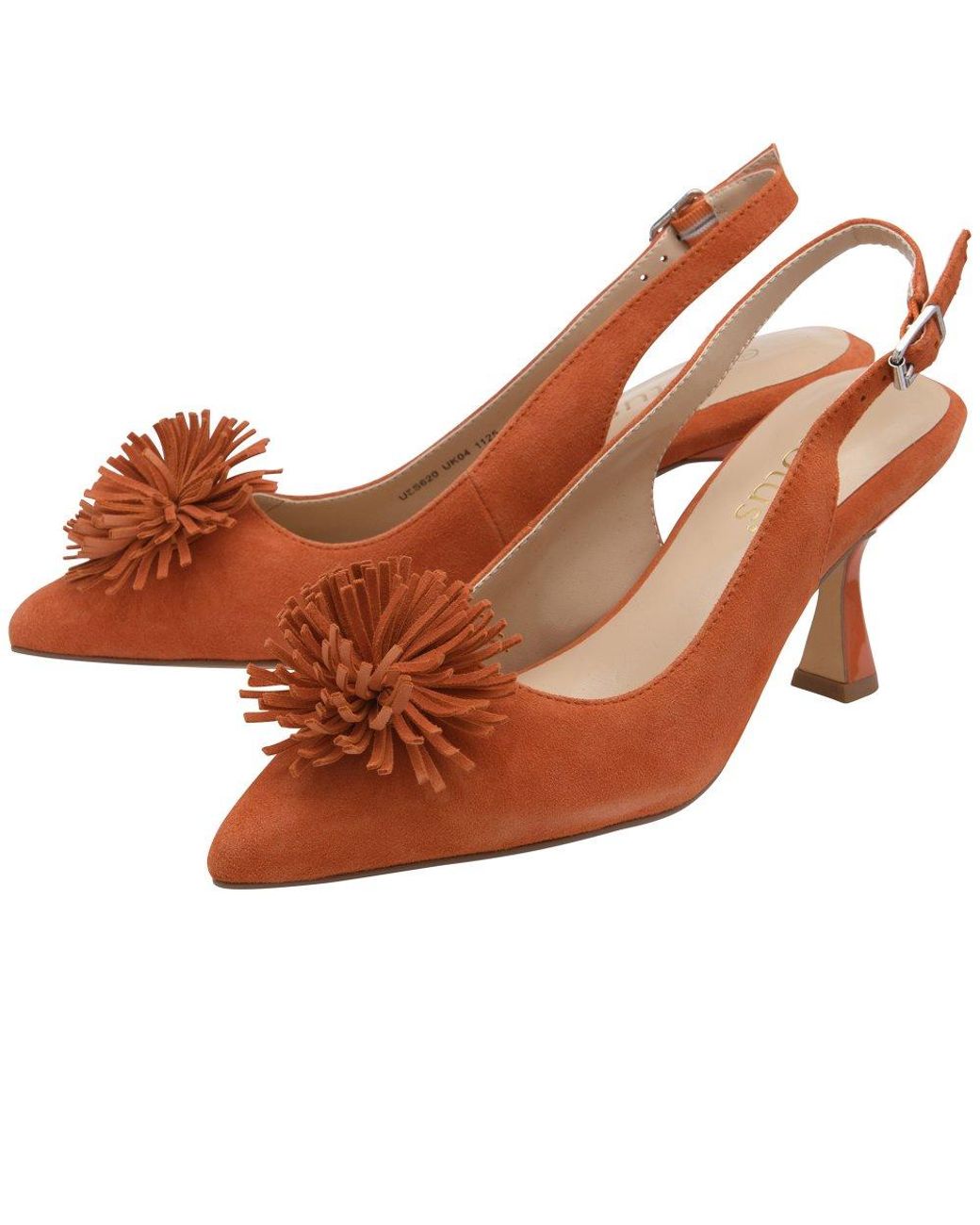 Lotus Red Caterina Court Shoes