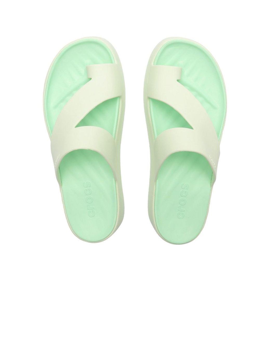 CROCSTM Green Getaway Platform Toe Loop Sandals