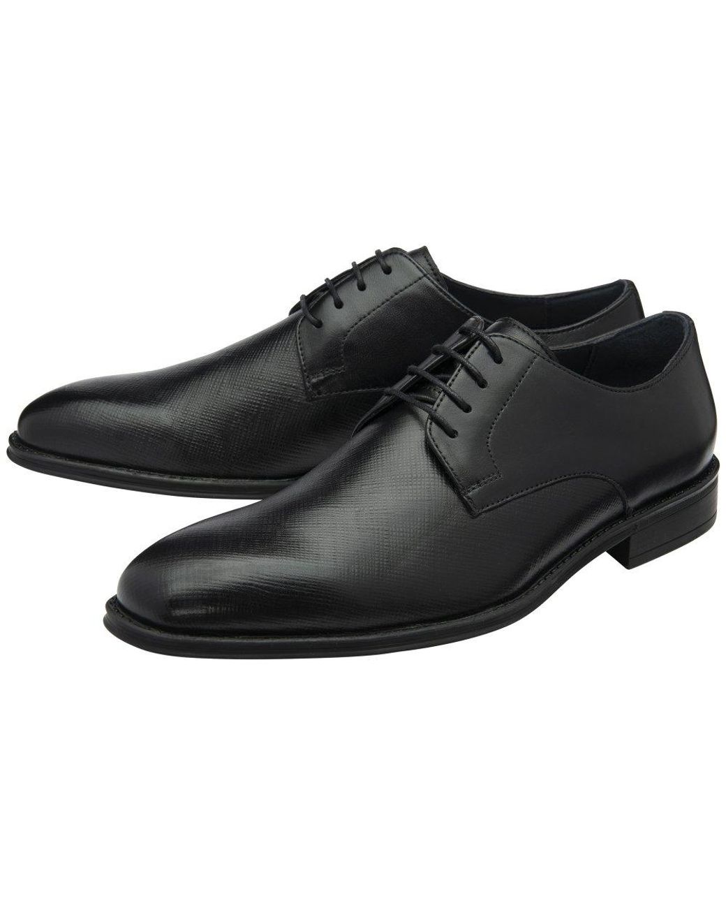 Lotus Black Ripon Derby Shoes for men